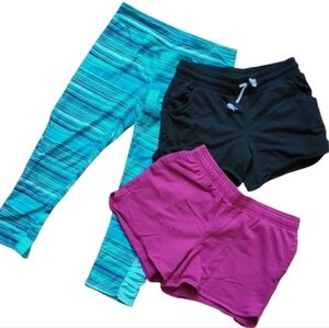 Bundle All In Motion, Champion Workout Bottoms: Shorts, Capri Legging Girl 14/16